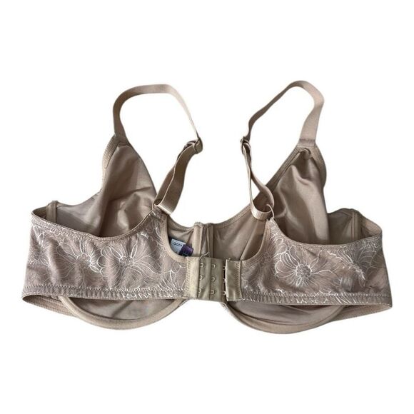 Adore Me Unlined Underwire Full Coverage Bra Size 40DD Beige Floral Print - Picture 7 of 11